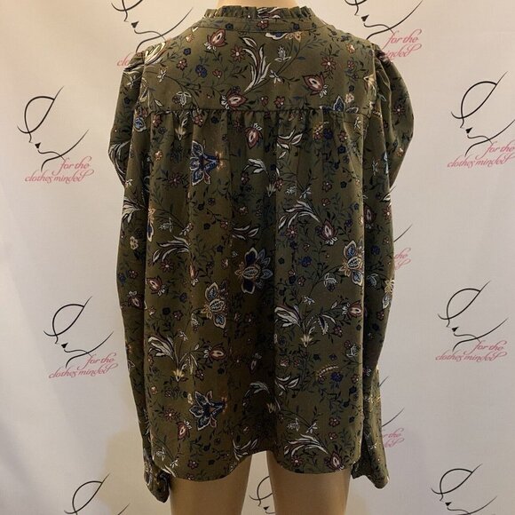 Rachel Zoe. Size Medium. Long Sleeve. Button Up. Oversized Smock Style   B72. - Picture 5 of 7